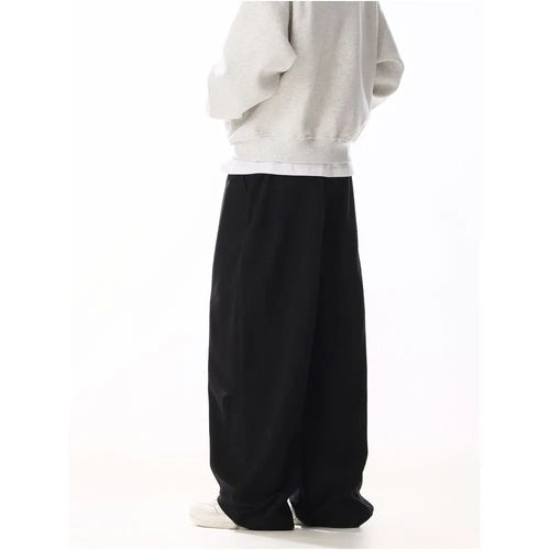 LOOSE FITTING BLACK CASUAL TROUSERS image 3