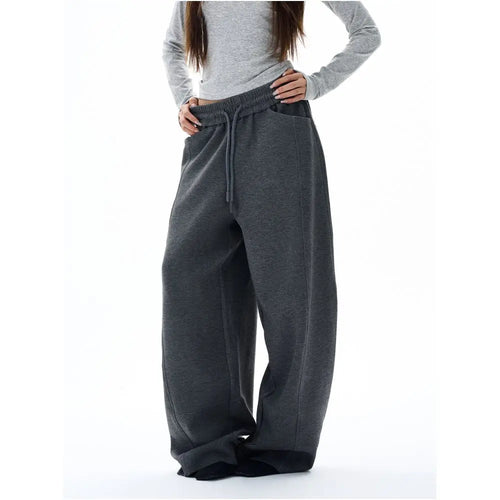 WIDE LEG DARK GRAY TROUSERS image 2