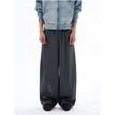 WIDE LEG DARK GRAY TROUSERS image 3