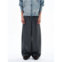 WIDE LEG DARK GRAY TROUSERS