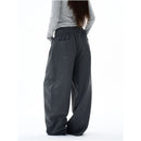 WIDE LEG DARK GRAY TROUSERS image 4