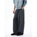 WIDE LEG DARK GRAY TROUSERS image 5
