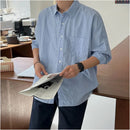 BLUE STRIPED SHIRT image 3