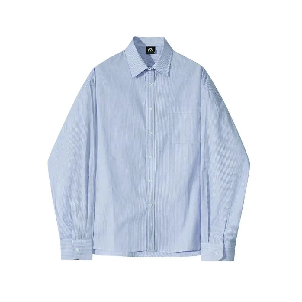 BLUE STRIPED SHIRT image 5