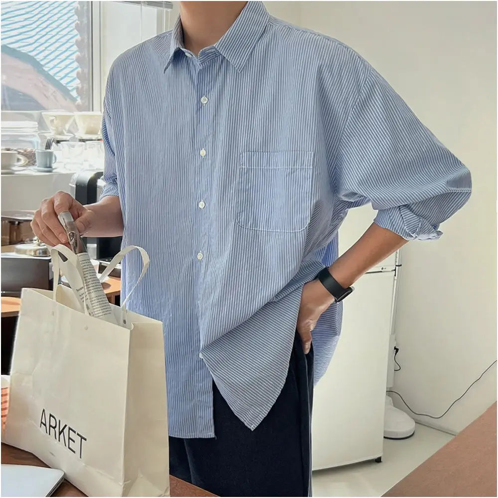 BLUE STRIPED SHIRT URBANCLANS