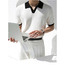 COLOR BLOCK POLOSHIRT IM DESIGNER STIL image 4