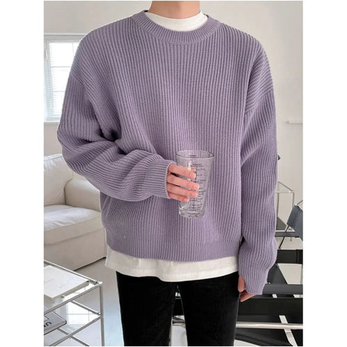 CASUAL CREW NECK KNIT SWEATER image 3