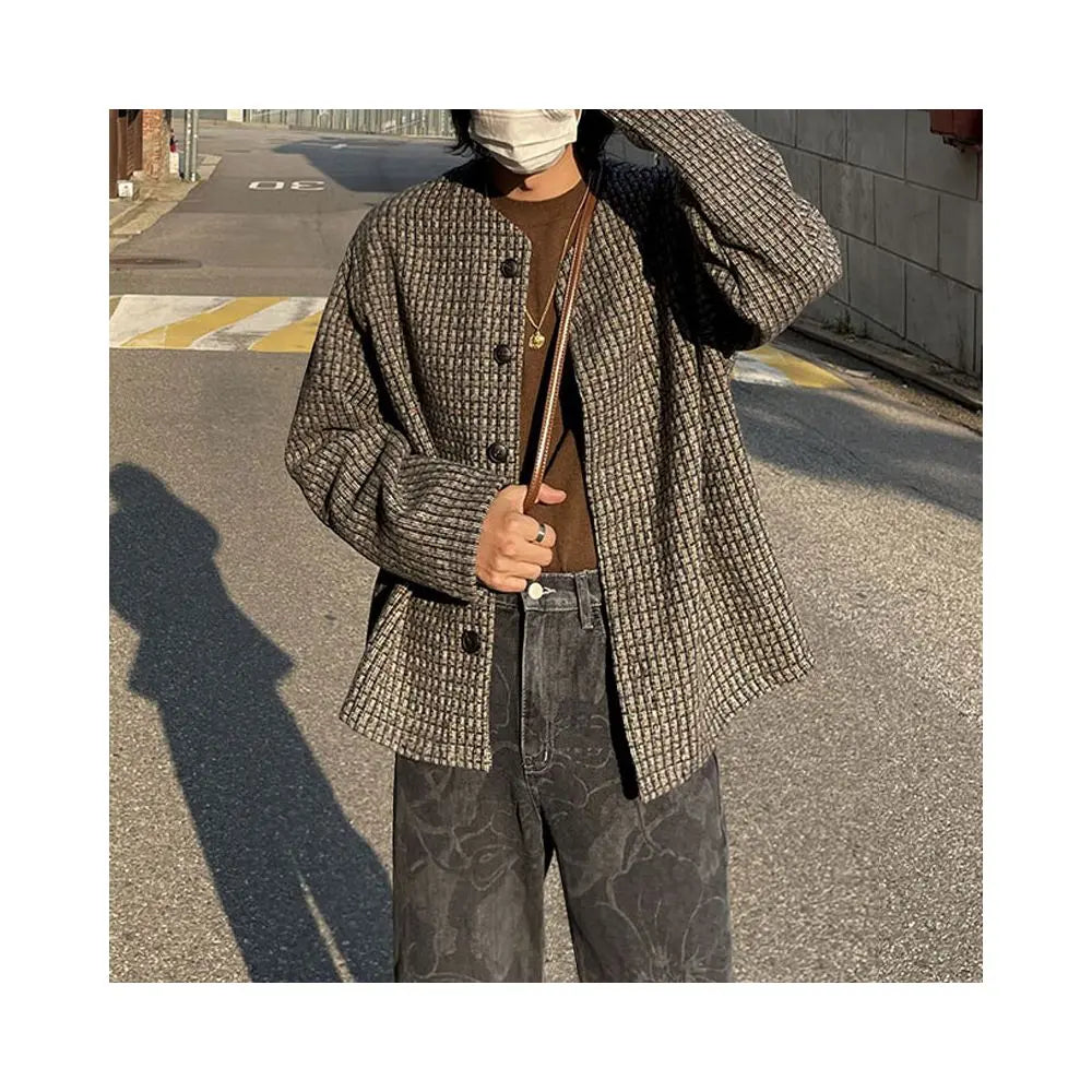 WOVEN PLAID JACKET image 3