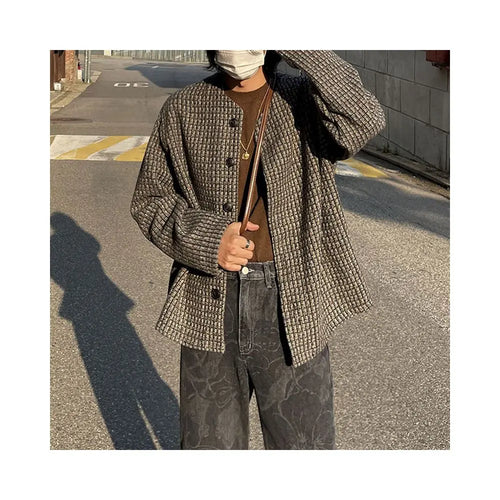 WOVEN PLAID JACKET image 3