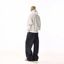 INDIGO PANELED WIDE LEG DENIM image 5
