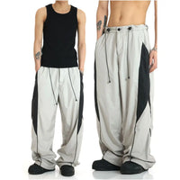 COLOR BLOCK ATHLETIC CASUAL PANTS