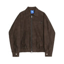 LOOSE FIT LAPEL LEATHER JACKET image 5