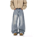 RETRO WASHED DECONSTRUCTED JEANS 无品牌/无注册商标