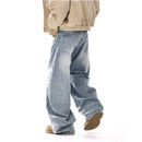 RETRO WASHED DECONSTRUCTED JEANS image 4