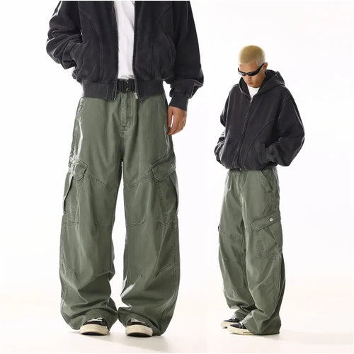 WASHED DISTRESSED DECONSTRUCTED WORK PANTS 无品牌/无注册商标