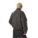 RETRO STAND COLLAR BOMBER JACKET image 4