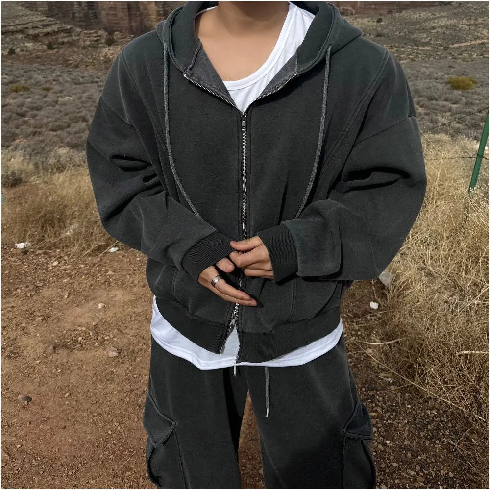 ZIP UP HOODIE AND SWEATPANTS SET