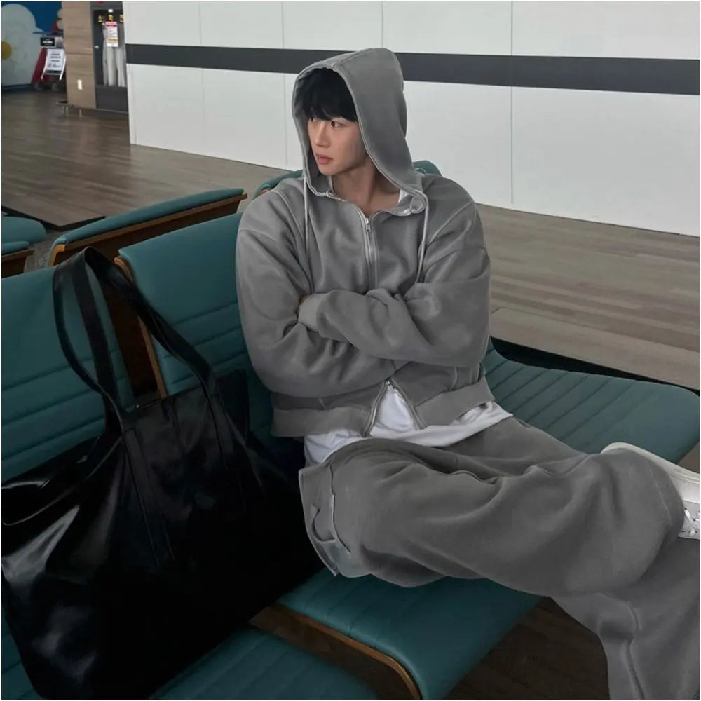 ZIP UP HOODIE AND SWEATPANTS SET URBANCLANS