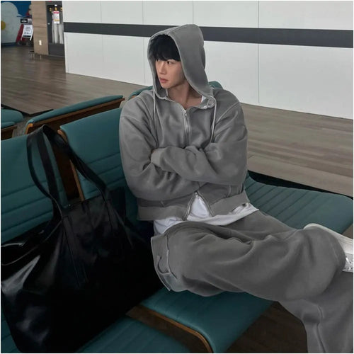 ZIP UP HOODIE AND SWEATPANTS SET URBANCLANS