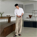 SIMPLE STRAIGHT LEG WIDE LEG TROUSERS image 5