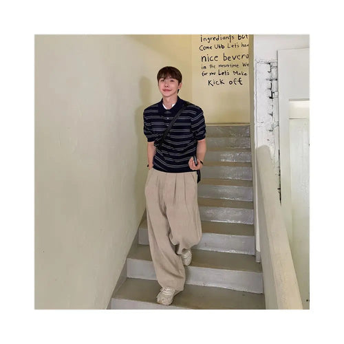 DRAPEY LINEN WIDE-LEG PANTS URBANCLANS