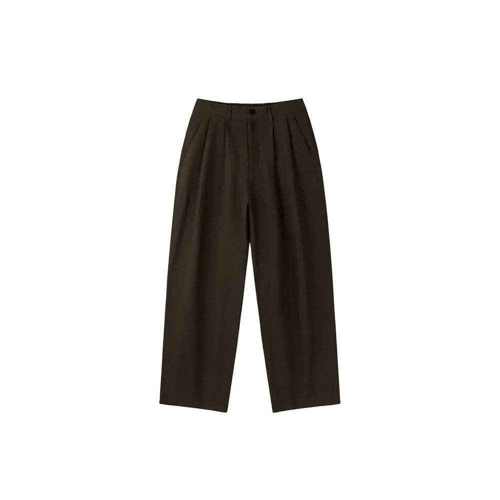 DRAPEY LINEN WIDE-LEG PANTS URBANCLANS
