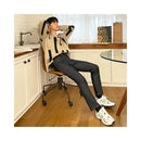 COLOR BLOCK CREW NECK KNIT SWEATER image 4