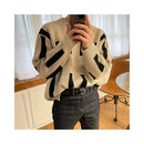 COLOR BLOCK CREW NECK KNIT SWEATER URBANCLANS