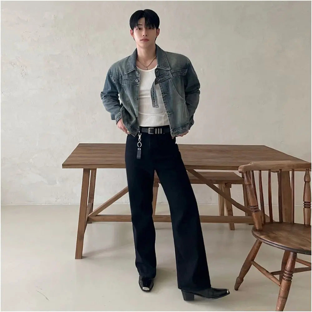 VINTAGE WASHED DENIM JACKET image 3