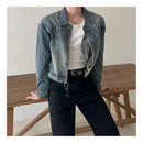 VINTAGE WASHED DENIM JACKET image 4