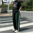 CONTRAST STRIPED CASUAL PANTS image 2