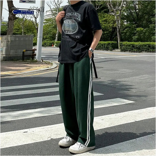 CONTRAST STRIPED CASUAL PANTS image 2