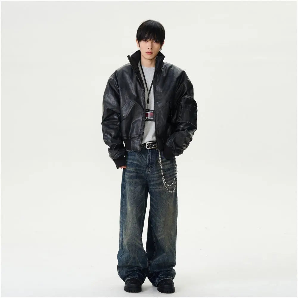 RETRO STYLE WHISKERED JEANS image 4
