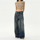 RETRO STYLE WHISKERED JEANS image 0