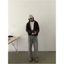 RETRO WASHED DISTRESSED CLEAN FIT TROUSERS image 2