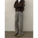 RETRO WASHED DISTRESSED CLEAN FIT TROUSERS image 5