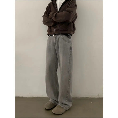 RETRO WASHED DISTRESSED CLEAN FIT TROUSERS image 5