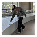 STRIPED CASUAL STRAIGHT LEG PANTS image 3