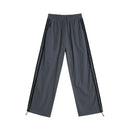 STRIPED CASUAL STRAIGHT LEG PANTS image 5