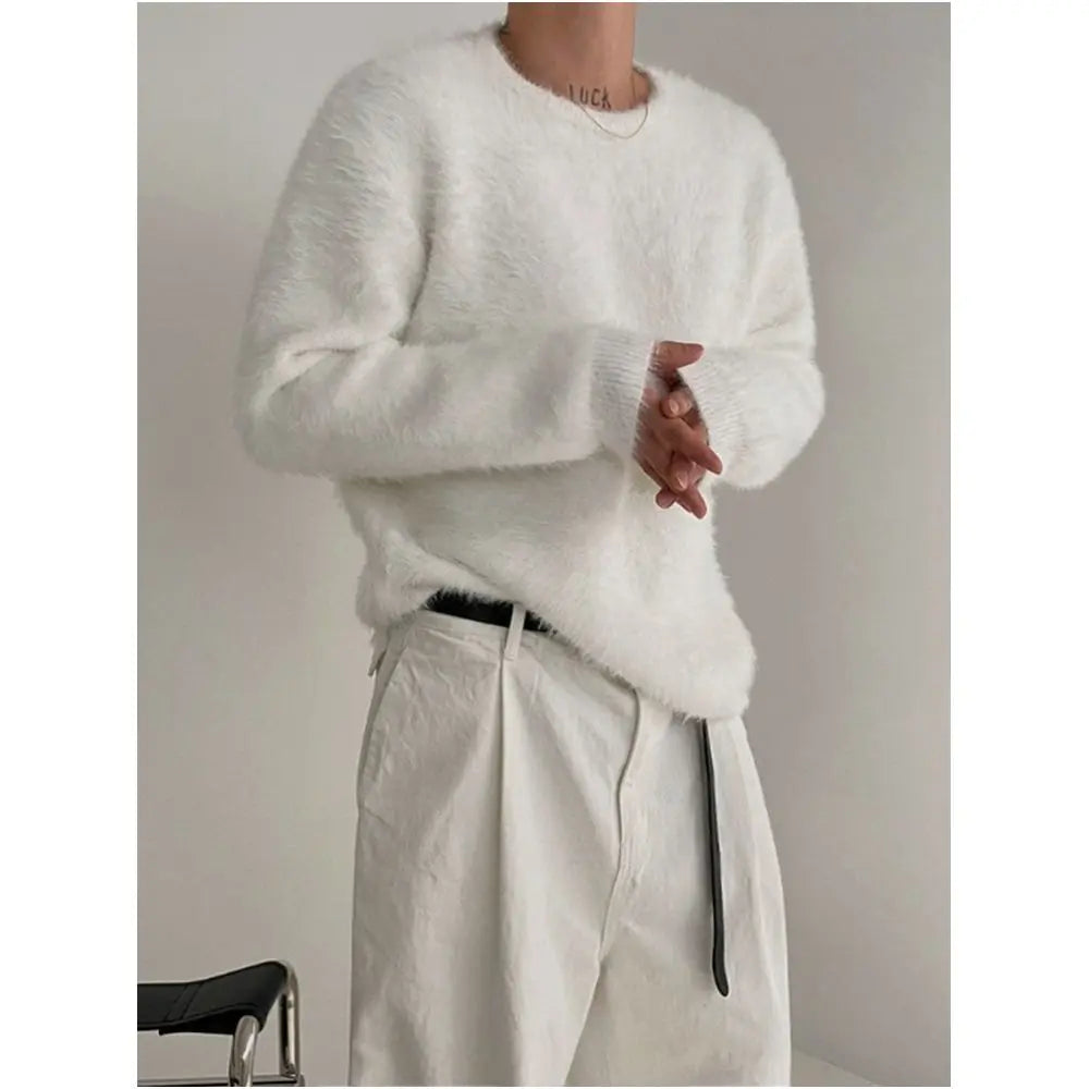 LOOSE SOLID COLOR SWEATER