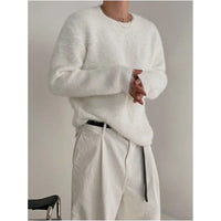 LOOSE SOLID COLOR SWEATER