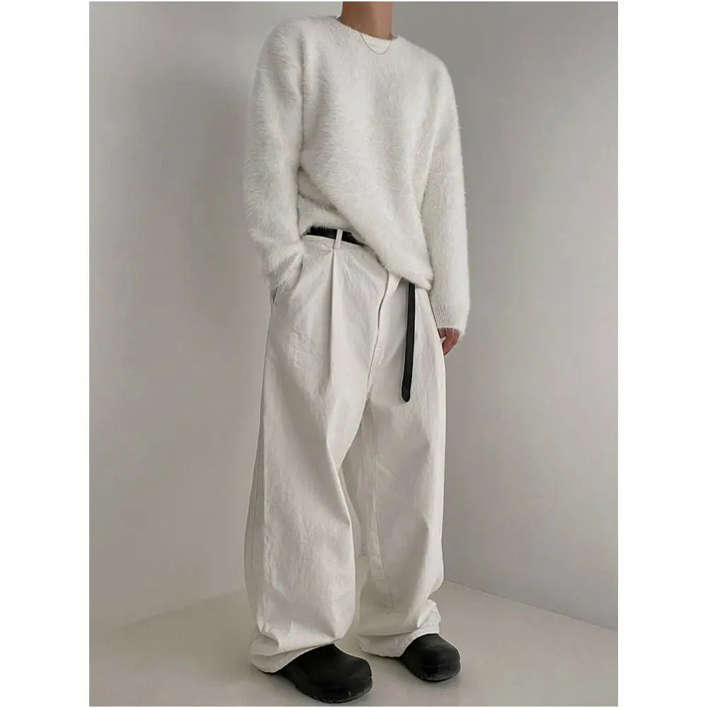 LOOSE SOLID COLOR SWEATER