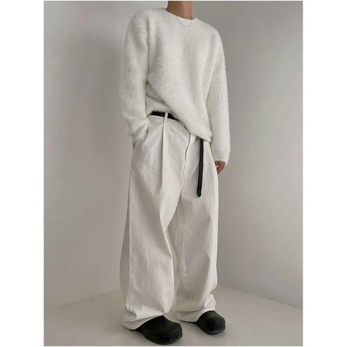 LOOSE SOLID COLOR SWEATER image 2