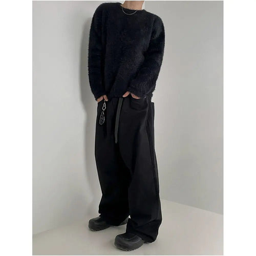 LOOSE SOLID COLOR SWEATER image 4