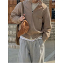 FAUX SUEDE STAND UP COLLAR FLIGHT JACKET image 2