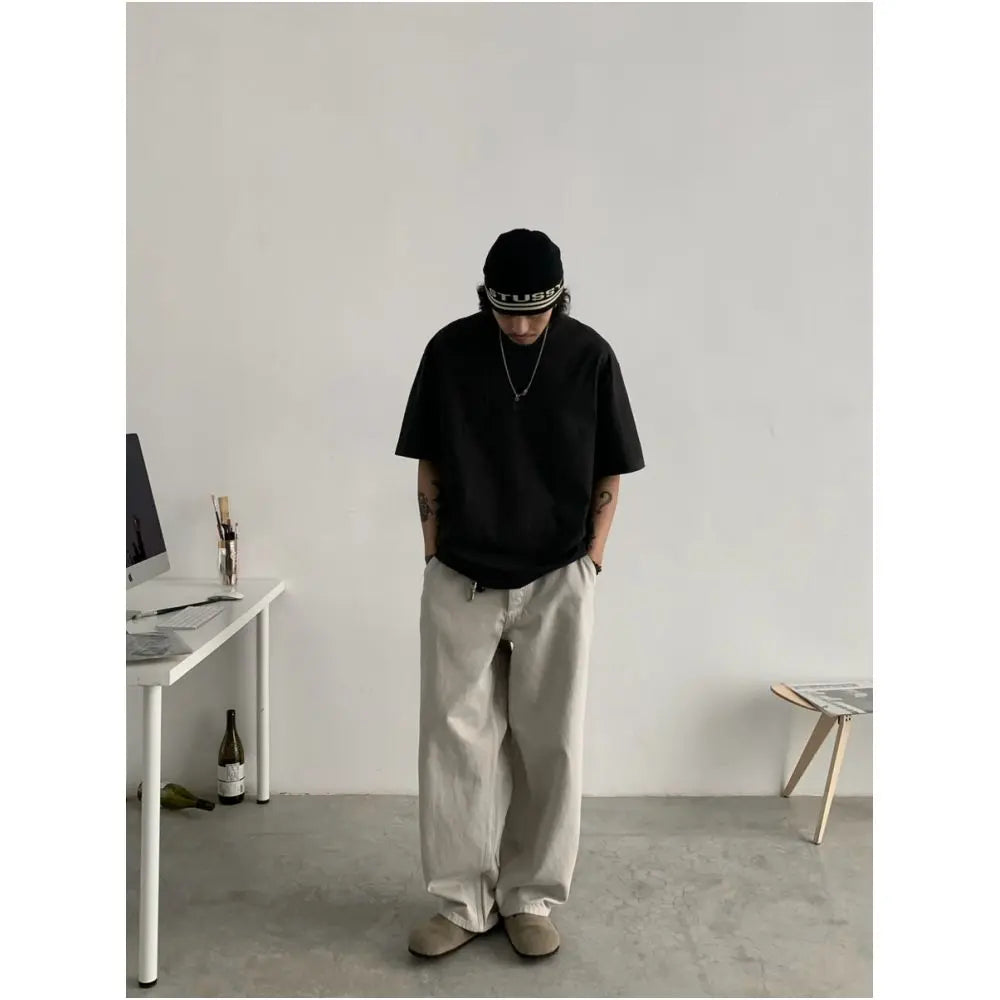 WASHED SILHOUETTE RETRO CARGO PANTS image 3