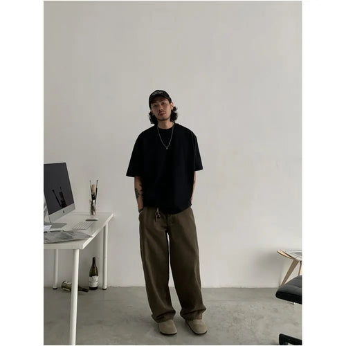 WASHED SILHOUETTE RETRO CARGO PANTS image 4