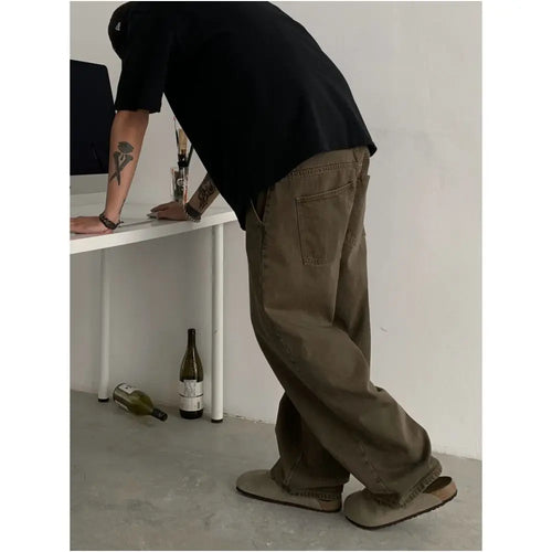 WASHED SILHOUETTE RETRO CARGO PANTS URBANCLANS