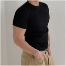 SIMPLE SOLID COLOR SHORT SLEEVE SHIRT URBANCLANS