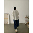 VINTAGE WASHED DISTRESSED BLUE CAPRI PANTS image 0